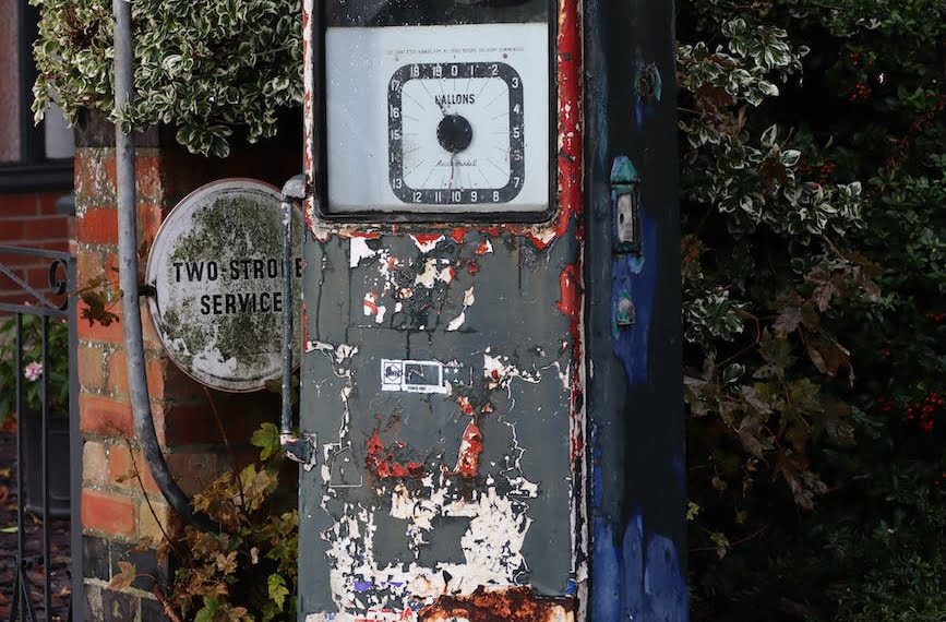 vintage antique rusty green leaves