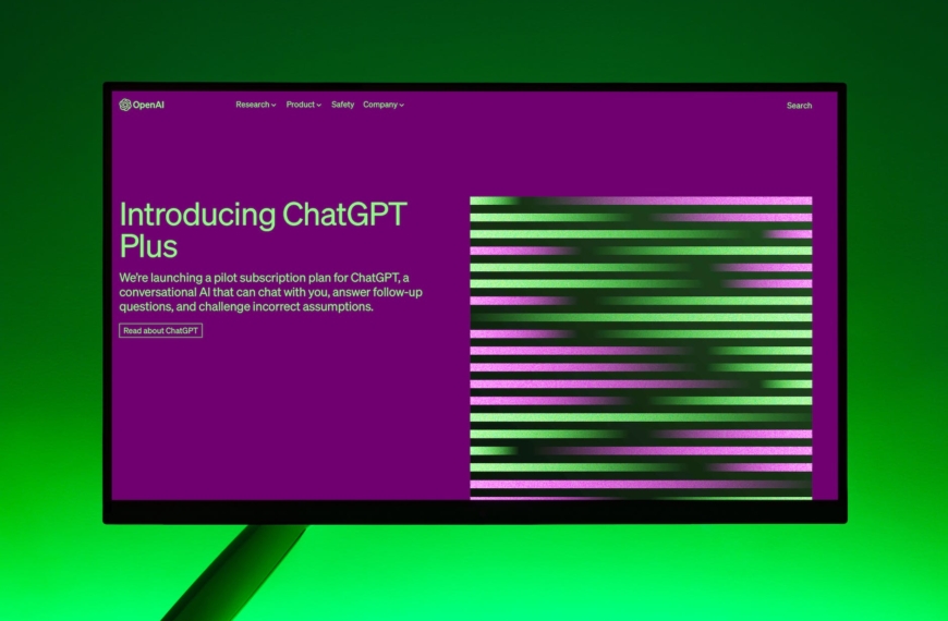 monitor screen showing chatgpt plus landing page