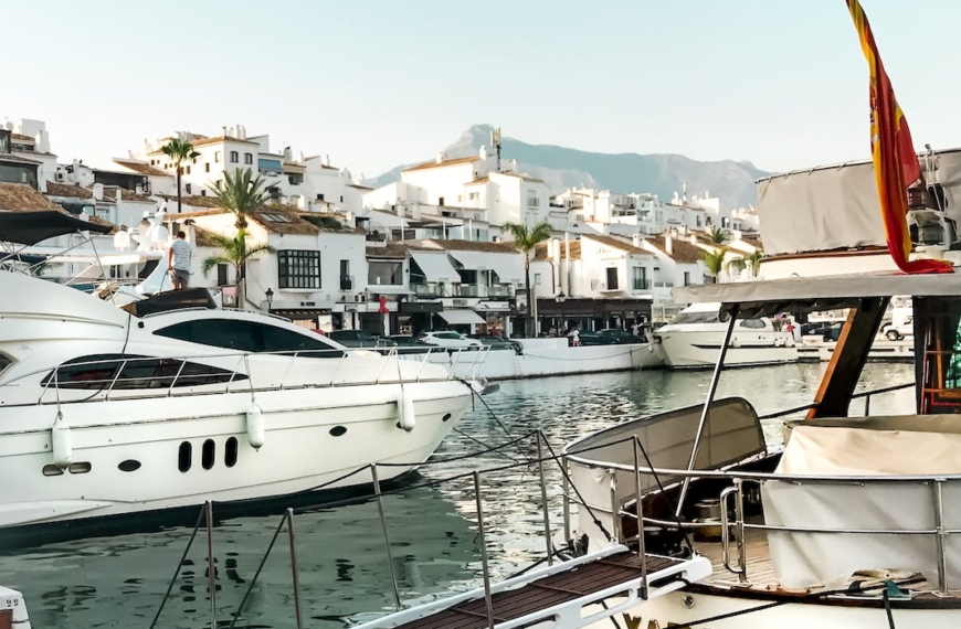 view of yachts at marina