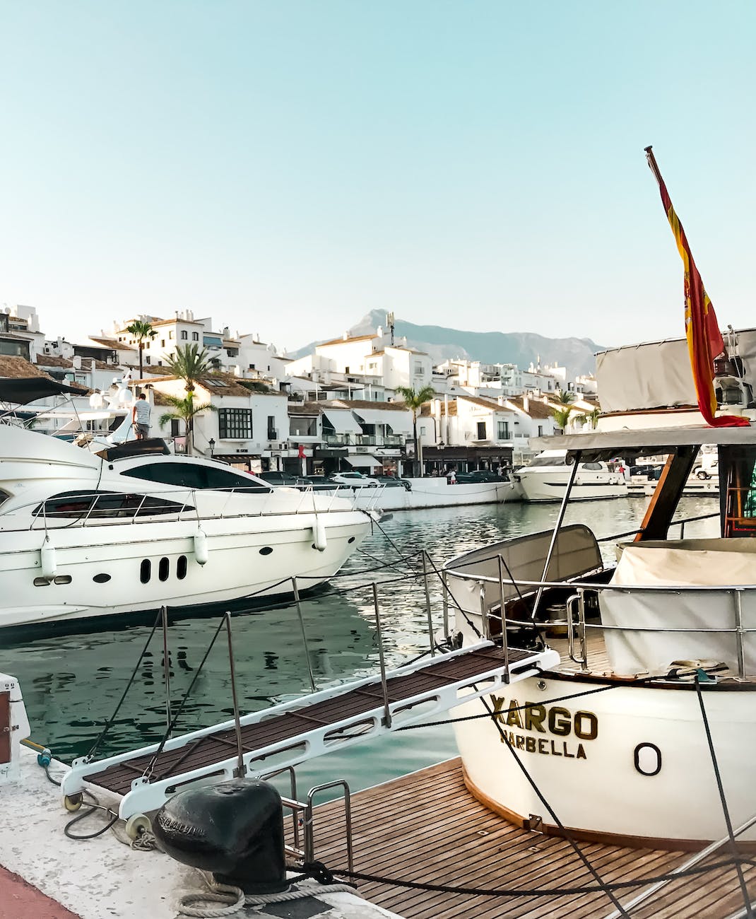 view of yachts at marina