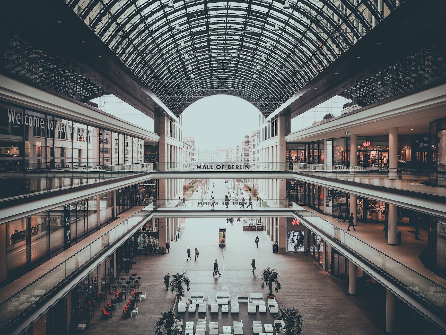 architecture building ceiling people