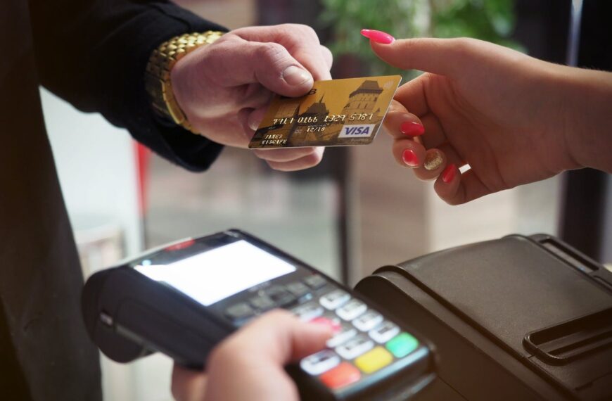 black payment terminal
