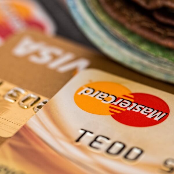 close up photography two brown cards