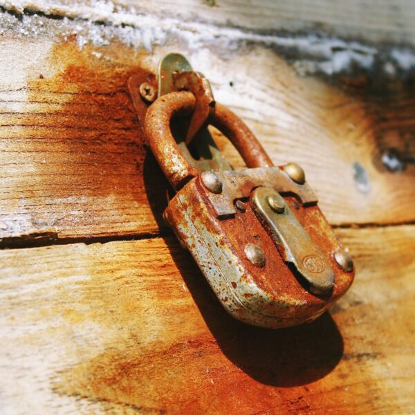 brown padlock