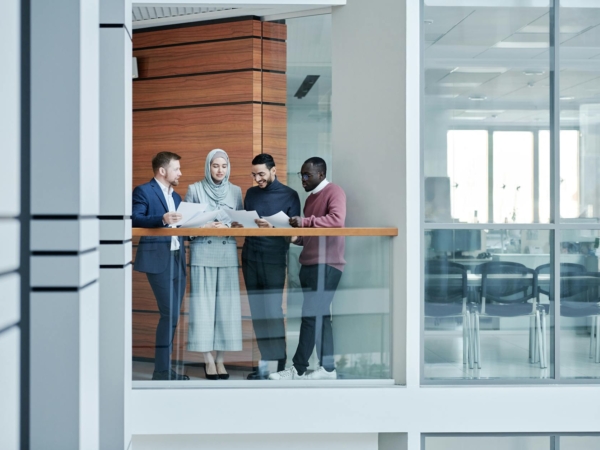 colleagues in an office