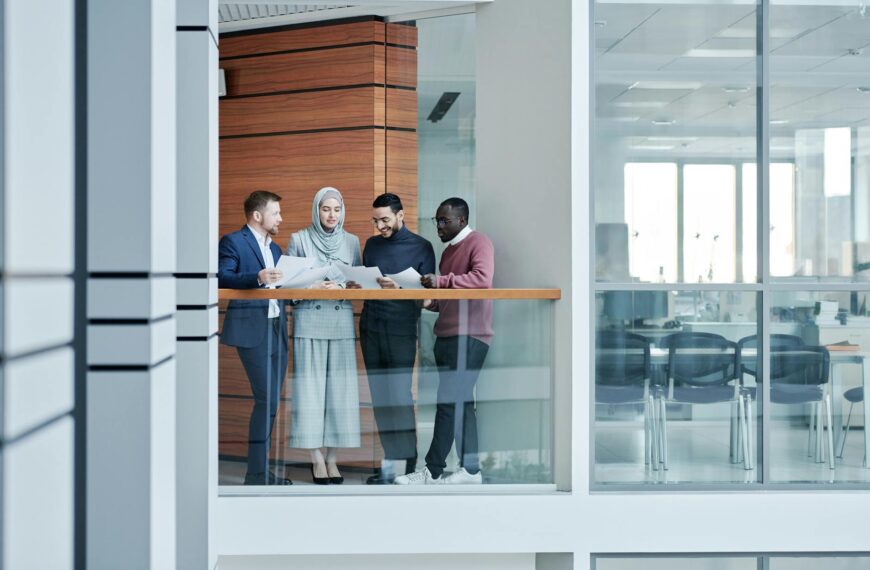 colleagues in an office