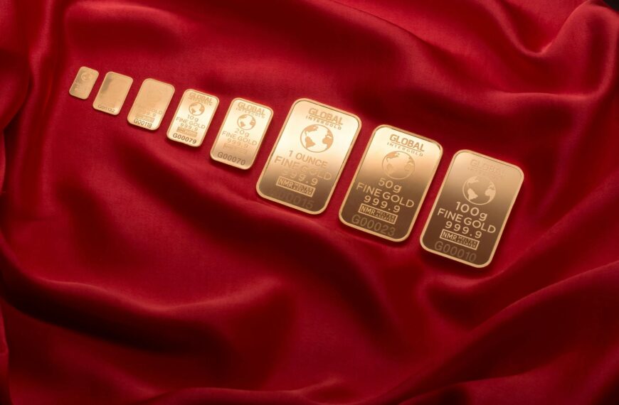 assorted weight gold colored gold plated bars