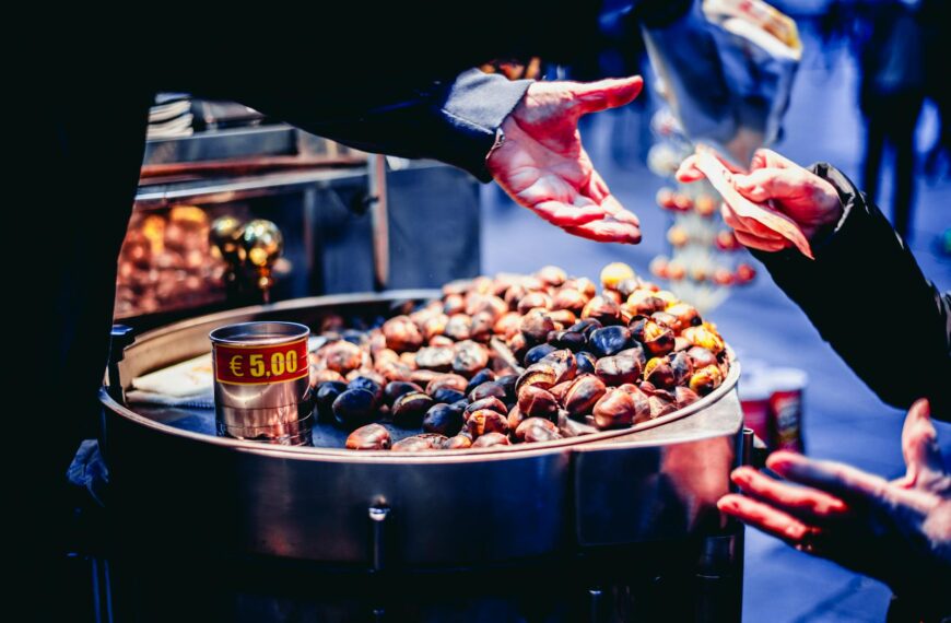 person paying bill in front of nuts