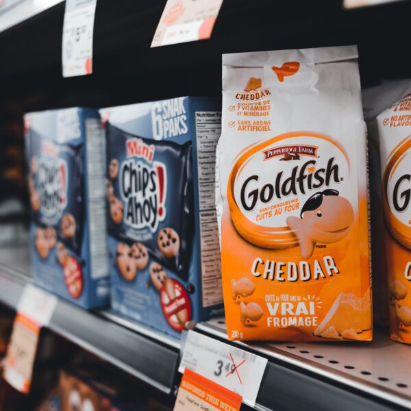 products on shelves