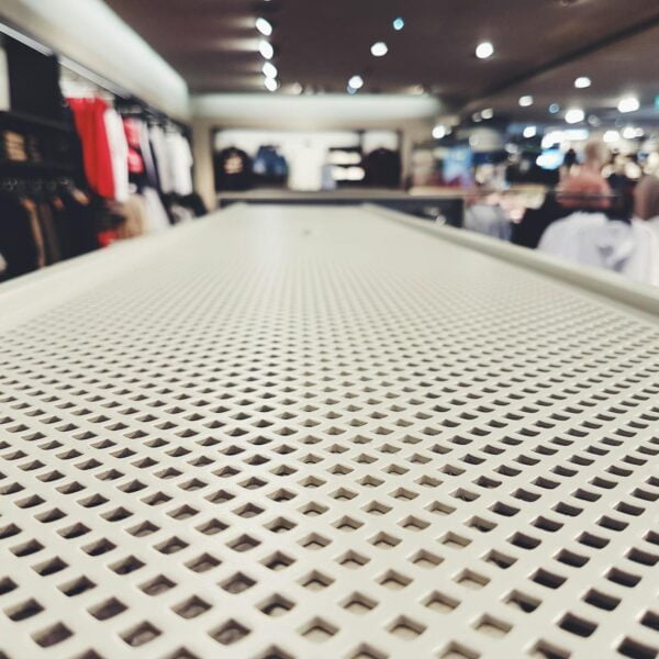 selective focus photography of white mesh board