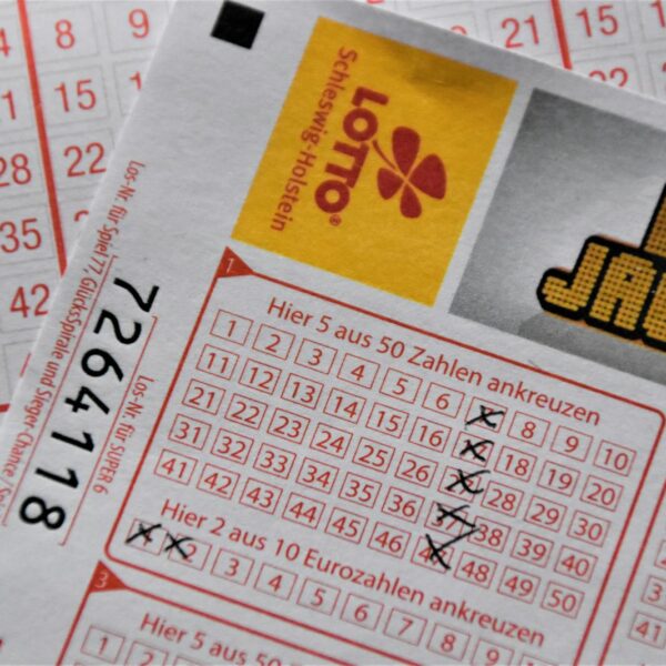 close up photo of lottery ticket