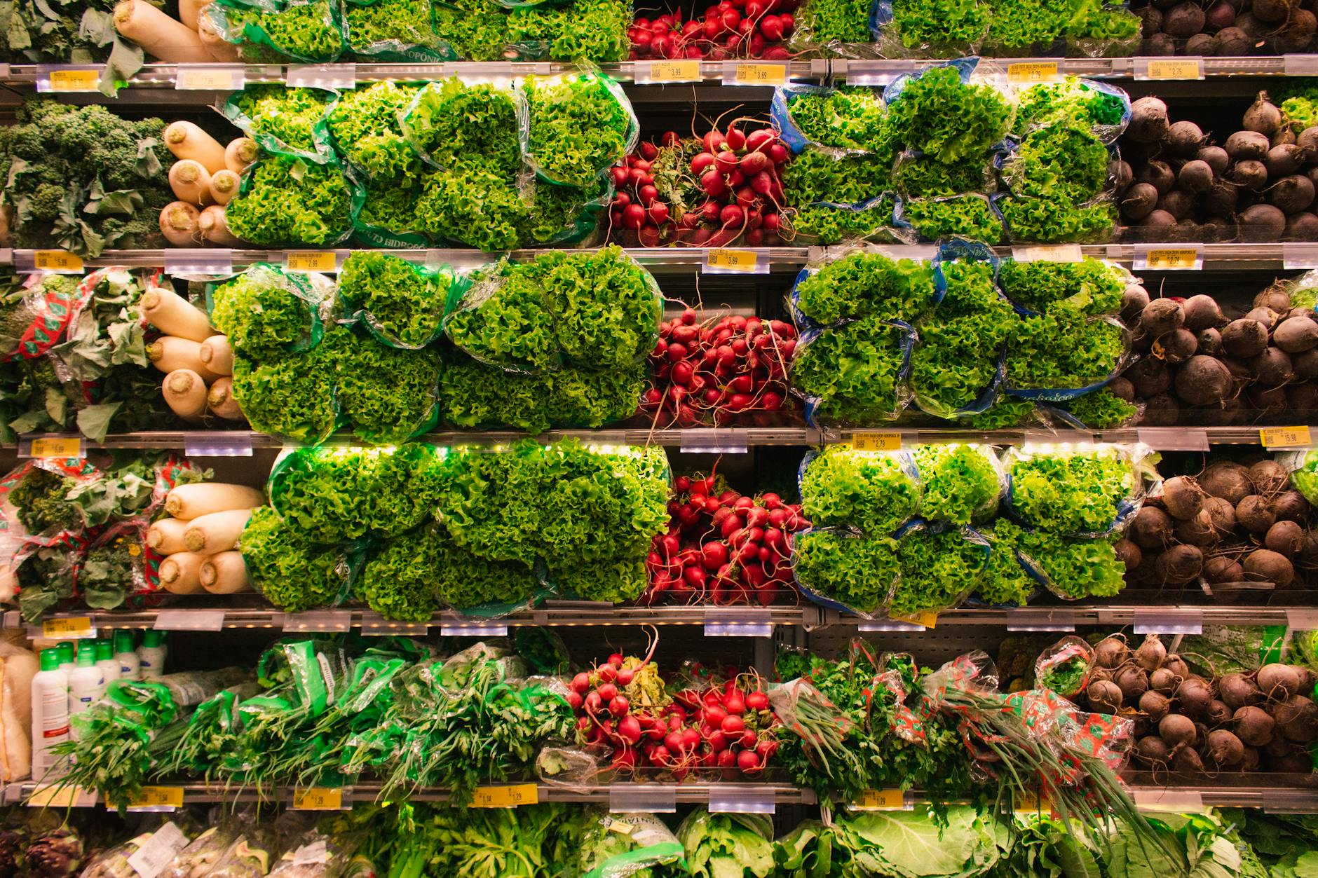 assorted vegetable lot